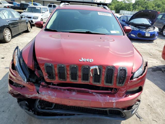 1C4PJMCS7HW565225 - 2017 JEEP CHEROKEE LATITUDE BURGUNDY photo 5