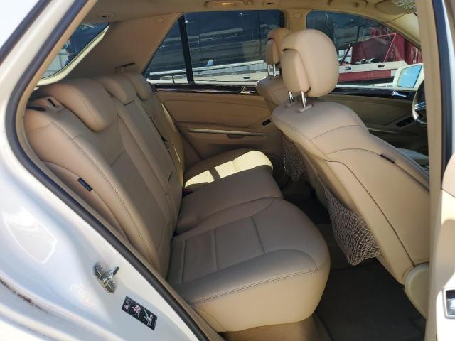 4JGBB8GB5BA706642 - 2011 MERCEDES-BENZ ML 350 4MATIC WHITE photo 11