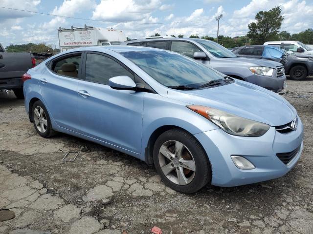 KMHDH4AE7CU439345 - 2012 HYUNDAI ELANTRA GLS BLUE photo 4