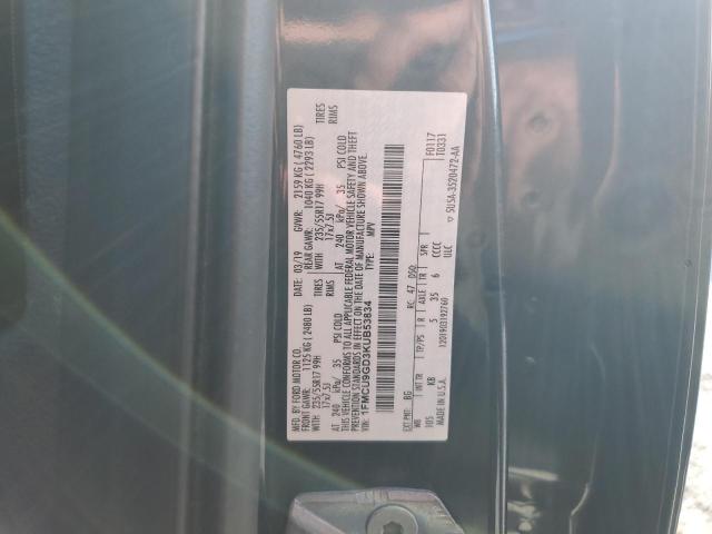 1FMCU9GD3KUB53834 - 2019 FORD ESCAPE SE 蓝色 照片 13