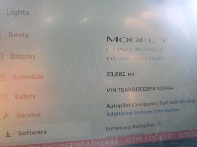 7SAYGDEE9PA192444 - 2023 TESLA MODEL Y 石墨色 照片 9