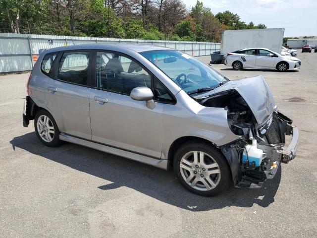 JHMGD38698S052870 - 2008 HONDA FIT SPORT GRAY photo 4