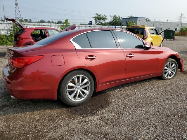 JN1BV7AR9EM703308 - 2014 INFINITI Q50 BASE RED photo 3