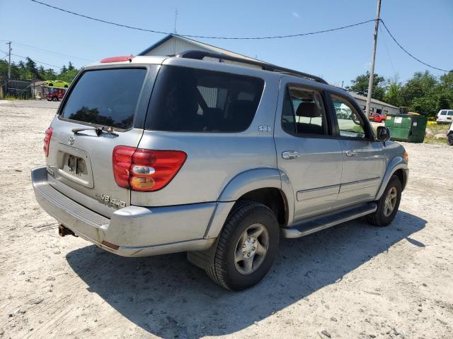 5TDBT44A32S070375 - 2002 TOYOTA SEQUOIA SR5 SILVER photo 3