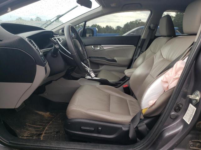 19XFB2F94FE051944 - 2015 HONDA CIVIC EXL GRAY photo 7