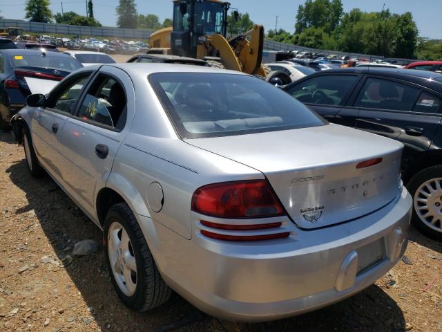 1B3EL36R04N275821 - 2004 DODGE STRATUS SE SILVER photo 3