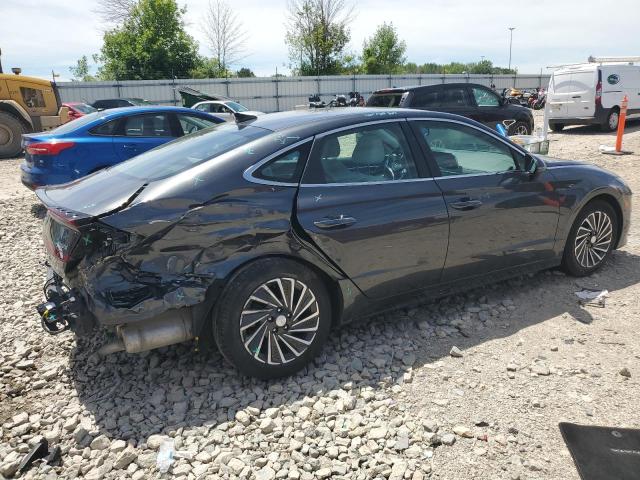 KMHL34JJ3MA032312 - 2021 HYUNDAI SONATA HYBRID GRAY photo 3