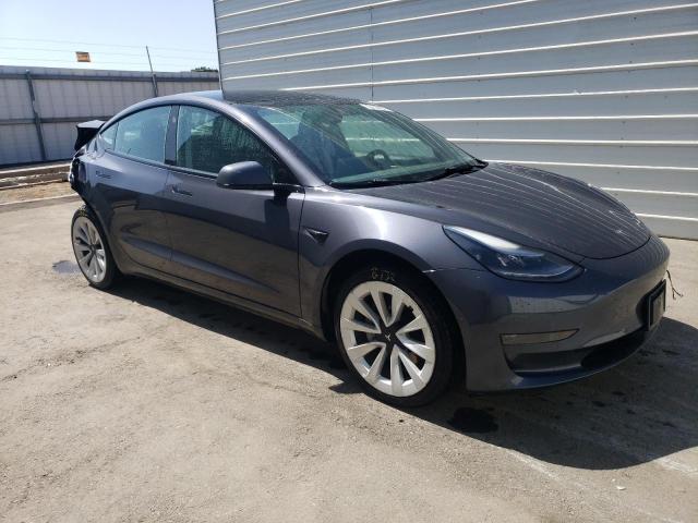 5YJ3E1EA4NF191792 - 2022 TESLA MODEL 3 GRAY photo 4