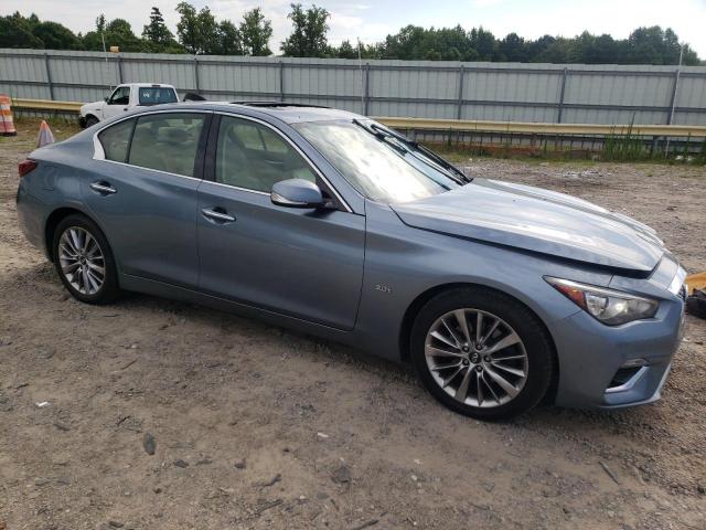 JN1EV7AP4JM353043 - 2018 INFINITI Q50 LUXE BLUE photo 4