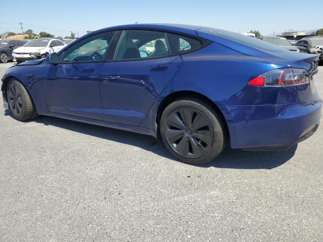 5YJSA1E58MF430625 - 2021 TESLA MODEL S ლურჯი ფოტო 2