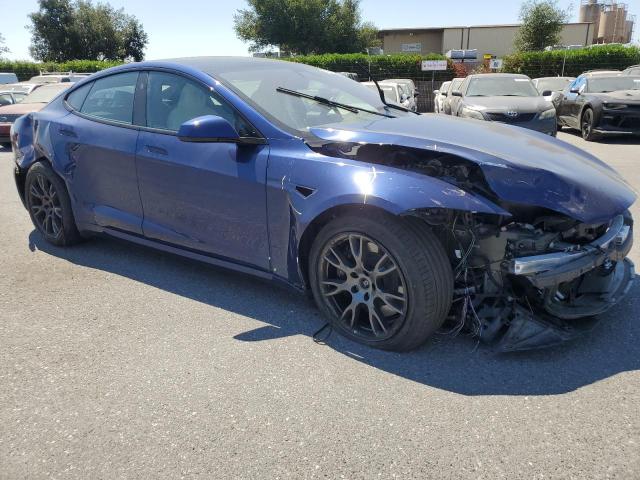 5YJSA1E58MF430625 - 2021 TESLA MODEL S ლურჯი ფოტო 4