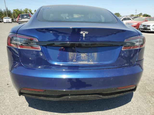 5YJSA1E58MF430625 - 2021 TESLA MODEL S ლურჯი ფოტო 6