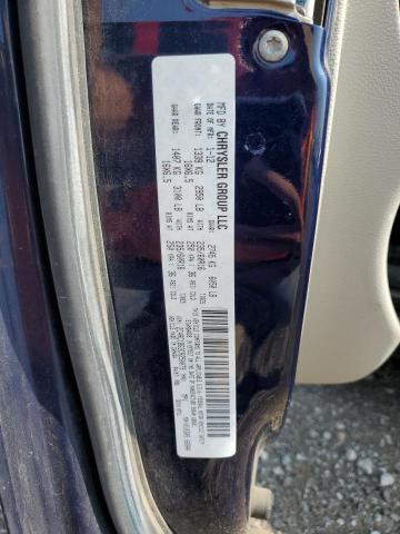 2C4RC1BG3CR250079 - 2012 CHRYSLER TOWN & COU TOURING Mavi foto 13