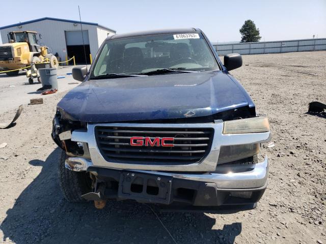 1GTDT196748118818 - 2004 GMC CANYON BLUE photo 5
