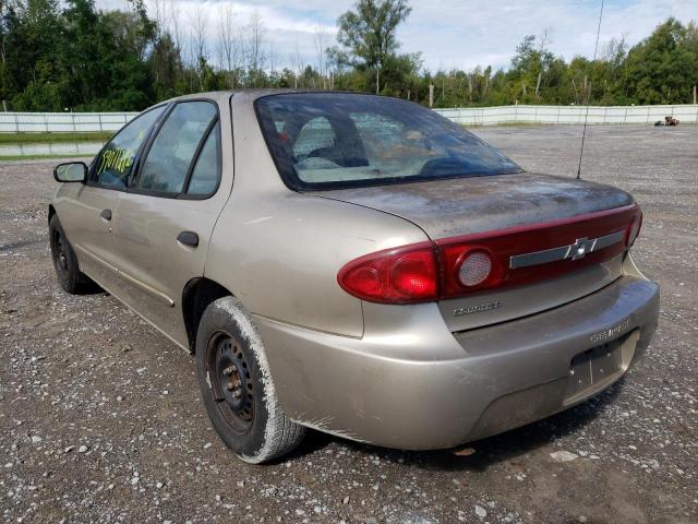 1G1JC52F637346374 - 2003 CHEVROLET CAVALIER TAN photo 3