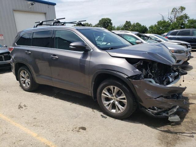 5TDJKRFH2FS203493 - 2015 TOYOTA HIGHLANDER XLE GRAY photo 4