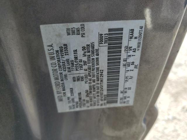 4F4YR12V5YTM12942 - 2000 MAZDA B3000 GRAY photo 12