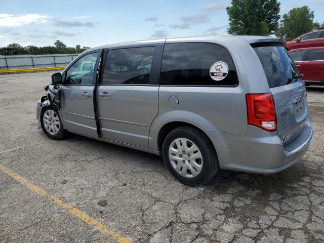 2C4RDGBG4HR619488 - 2017 DODGE GRAND CARA SE SILVER photo 2