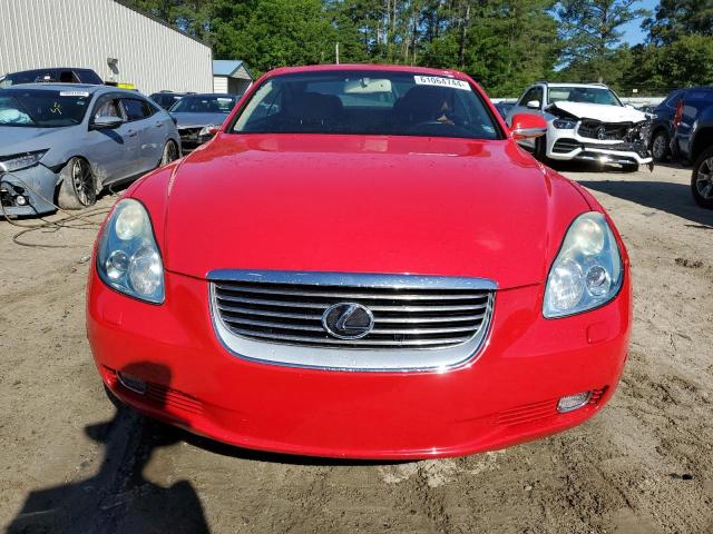 JTHFN48YX50065134 - 2005 LEXUS SC 430 RED photo 5