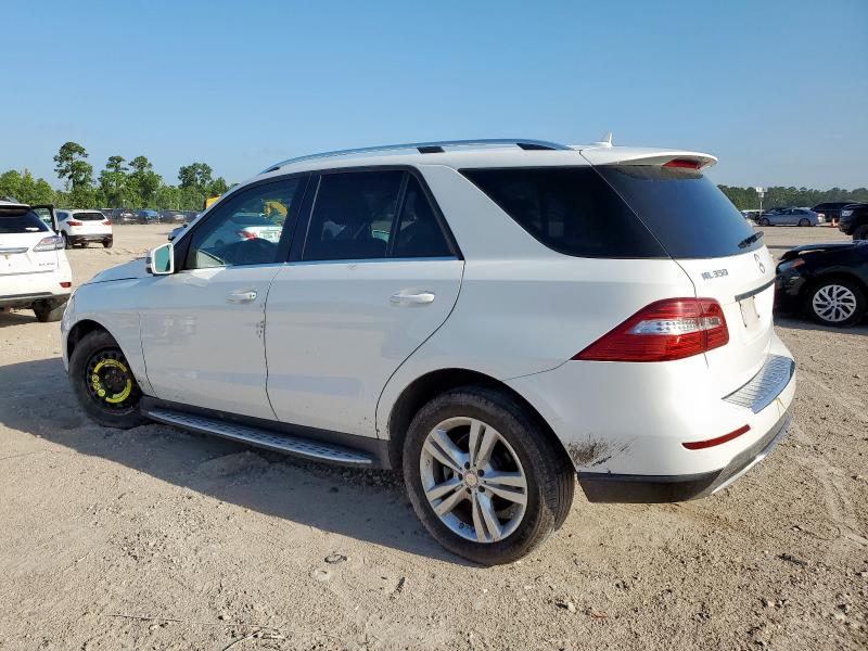 4JGDA5HB7FA503637 - 2015 MERCEDES-BENZ ML 350 4MATIC WHITE photo 2