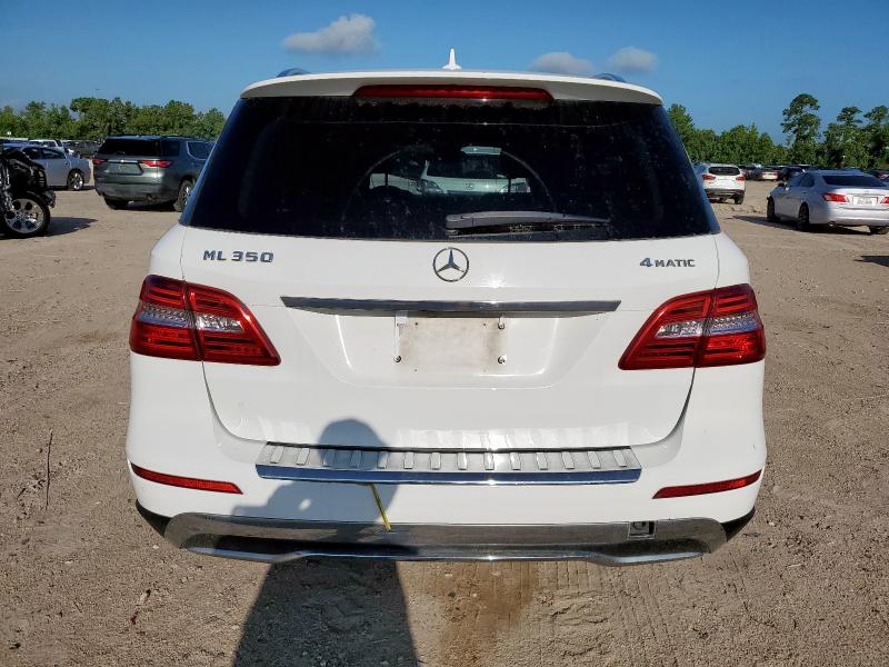 4JGDA5HB7FA503637 - 2015 MERCEDES-BENZ ML 350 4MATIC WHITE photo 6