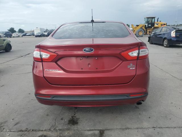 3FA6P0H76GR222145 - 2016 FORD FUSION SE RED photo 6