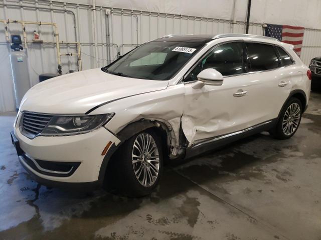 2LMTJ8LR5GBL50980 - 2016 LINCOLN MKX RESERVE WHITE photo 1