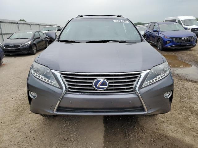 2T2BC1BA2FC004556 - 2015 LEXUS RX 450H GRAY photo 5