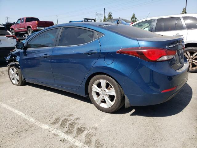 KMHDH4AE7GU487448 - 2016 HYUNDAI ELANTRA SE BLUE photo 2