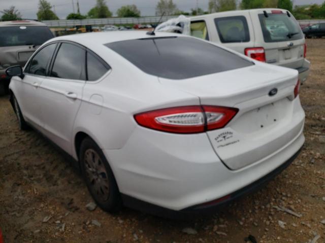 3FA6P0G77ER319109 - 2014 FORD FUSION S WHITE photo 3