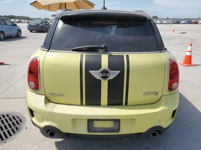 WMWZC3C56BWL79333 - 2011 MINI COOPER S COUNTRYMAN YELLOW photo 6