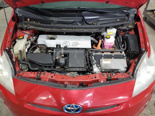 JTDKN3DU1A0243603 - 2010 TOYOTA PRIUS RED photo 11