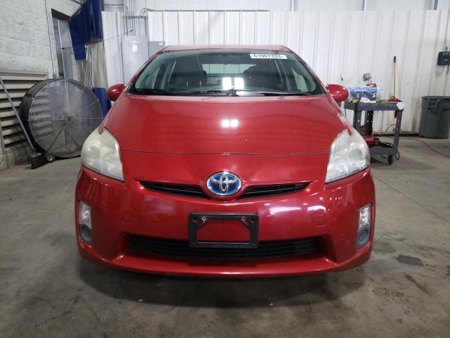 JTDKN3DU1A0243603 - 2010 TOYOTA PRIUS RED photo 5