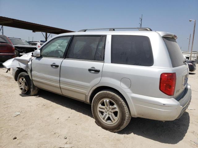 2HKYF18514H546290 - 2004 HONDA PILOT EXL SILVER photo 2