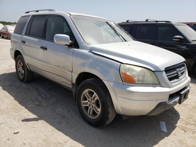 2HKYF18514H546290 - 2004 HONDA PILOT EXL SILVER photo 4