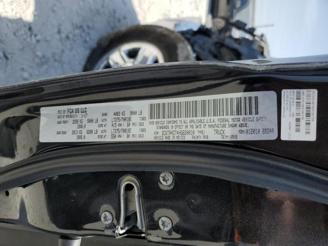 3C6TR4DT4HG620010 - 2017 RAM 2500 SLT შავი ფოტო 12