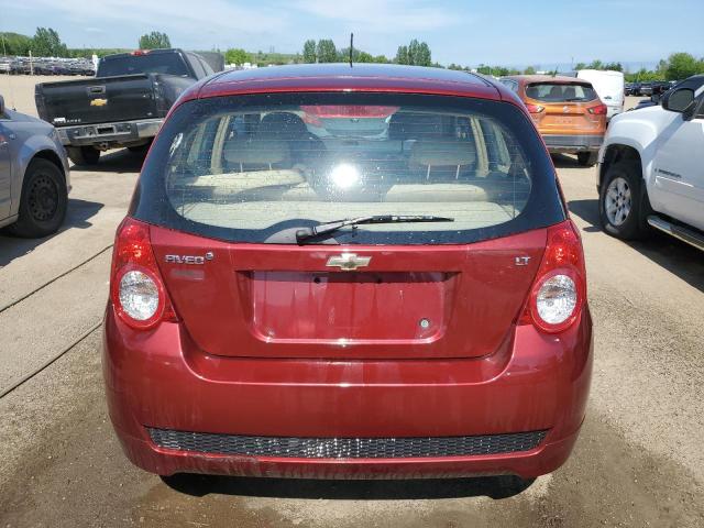3G1TC6DG7BL118673 - 2011 CHEVROLET AVEO LT MAROON photo 6