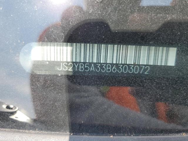 JS2YB5A33B6303072 - 2011 SUZUKI SX4 ORANGE photo 12