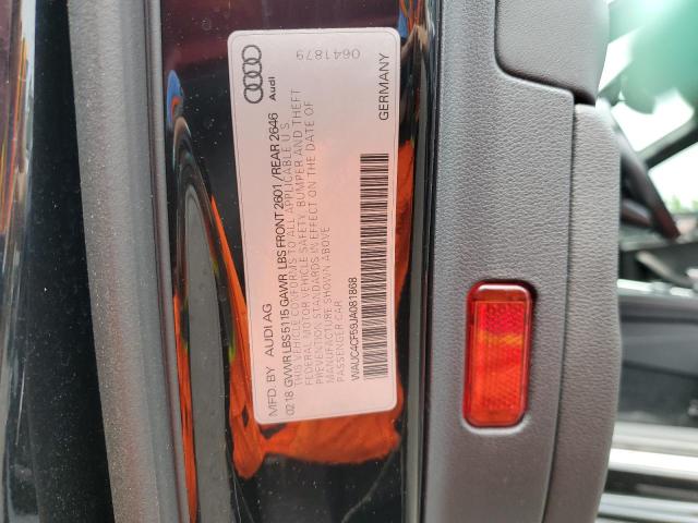 WAUC4CF59JA081868 - 2018 AUDI S5 PRESTIGE 黑色 照片 12