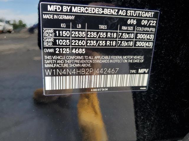 W1N4N4HB2PJ442467 - 2023 MERCEDES-BENZ GLA 250 4MATIC BLACK photo 13