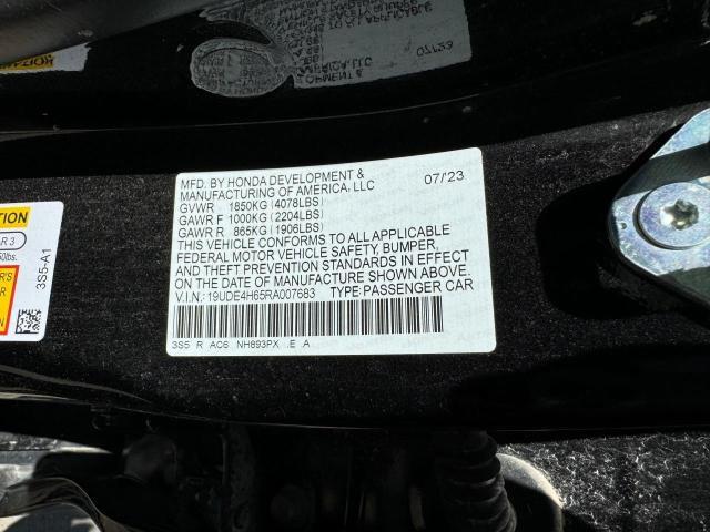 19UDE4H65RA007683 - 2024 ACURA INTEGRA A-SPEC TECH BLACK photo 10
