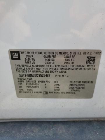 3GYFNDE35DS529488 - 2013 CADILLAC SRX PERFORMANCE COLLECTION Սպիտակ լուսանկար 13