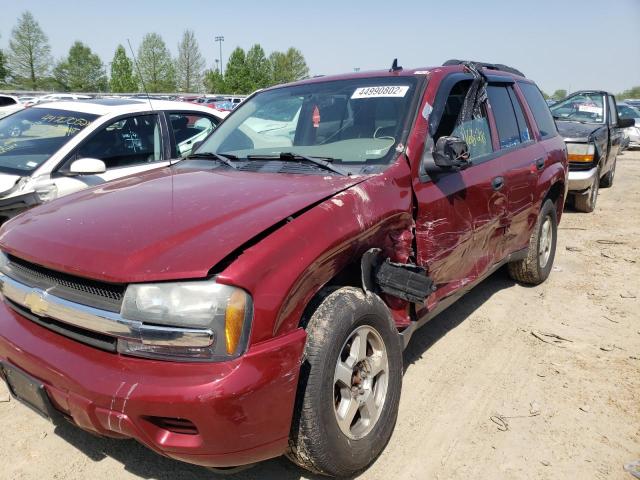 1GNDT13S462300379 - 2006 CHEVROLET TRAILBLAZE LS MAROON photo 9