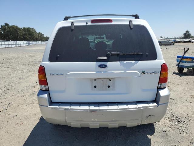 1FMCU95H25KC46057 - 2005 FORD ESCAPE HEV WHITE photo 6