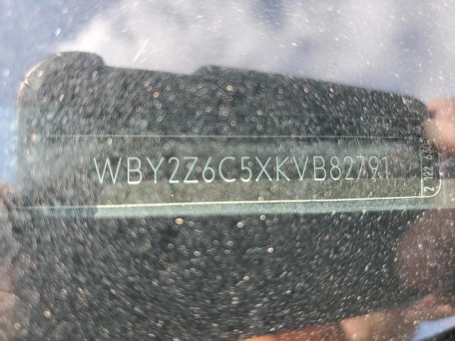 WBY2Z6C5XKVB82791 - 2019 BMW I8 GRAY photo 12