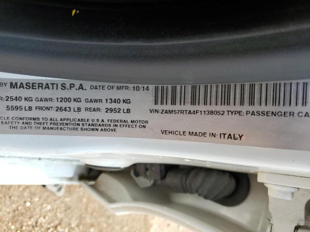 ZAM57RTA4F1138052 - 2015 MASERATI GHIBLI S Ağ foto 13