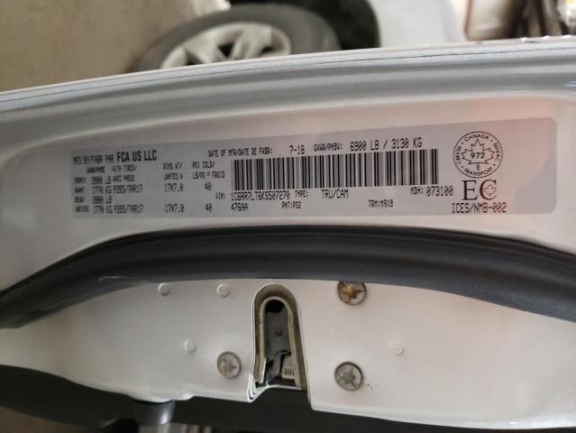 1C6RR7LT6KS507270 - 2019 RAM 1500 CLASS SLT 银色 照片 12