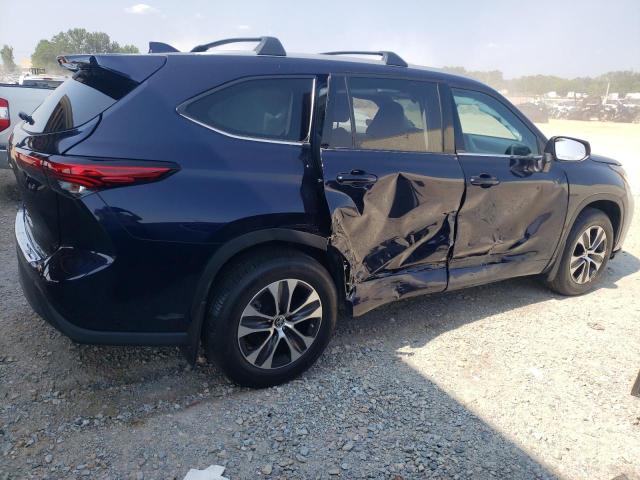 5TDGZRBH9NS183821 - 2022 TOYOTA HIGHLANDER XLE Mavi foto 3