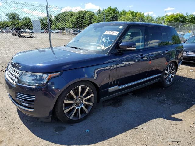 SALGV2TF4EA179858 - 2014 LAND ROVER RANGE ROVE AUTOBIOGRAPHY BLUE photo 1