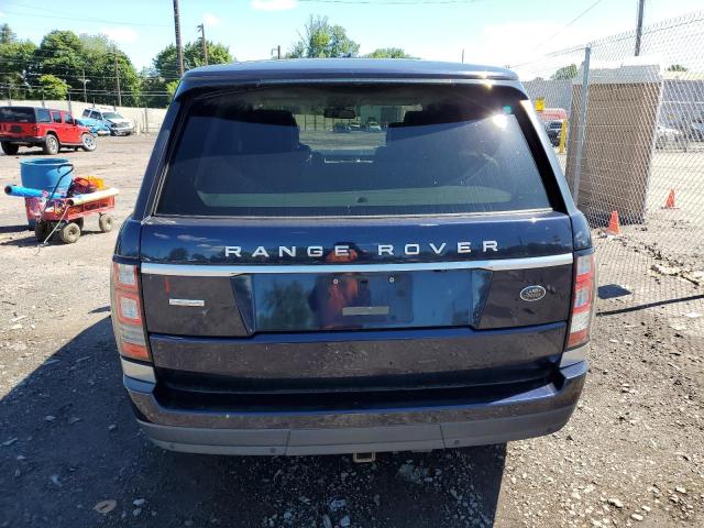 SALGV2TF4EA179858 - 2014 LAND ROVER RANGE ROVE AUTOBIOGRAPHY BLUE photo 6